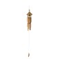 Nichoir avec carillon en bambou blanc H136cm