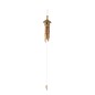 Nichoir avec carillon en bambou blanc H130cm