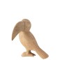 Lote de 2 tucanes de madera natural L29*l24*H33cm