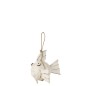 Suspension poisson en bois blanc 19x17.5x26 cm Suspension poisson en bois blanc 19x17.5x26 cm
