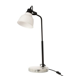 Lampe en acier noir et blanc L29*l20*H65cm