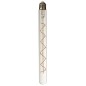 Lámpara LED con espiral amarilla y vidrio transparente L3*l3*H30cm