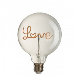 Ampoule LED avec écriture Love L12*l12*H17cm