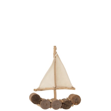 BATEAU + VOILE CHENE NATUREL SMALL