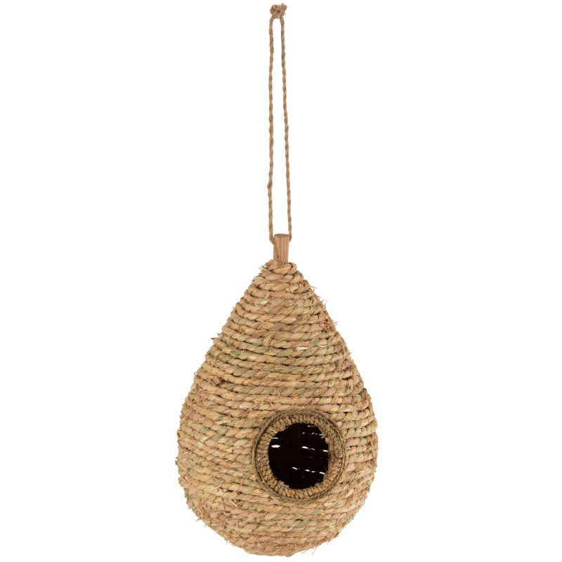 Nichoir goutte en paille naturelle L24*l23*H69cm