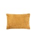 Coussin rectangle labyrinthe en viscose ocre 60x40cm Coussin rectangle labyrinthe en viscose ocre 60x40cm