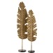 FEUILLE SUR PIED ROND ALU / MARBRE OR LARGE 78,5 cm FEUILLE SUR PIED ROND ALU / MARBRE OR LARGE 78,5 cm
