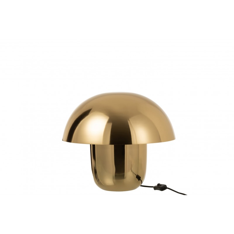 Lampe champignon en métal or 40x40x34 cm