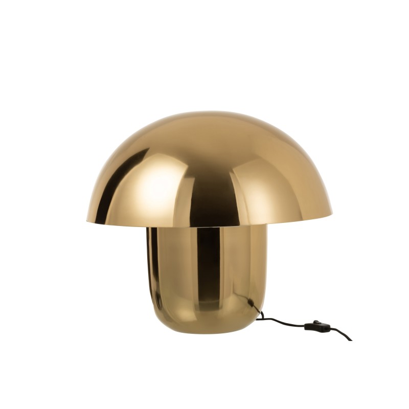 Candeeiro cogumelo em metal dourado 50x50x45 cm Candeeiro cogumelo em metal dourado 50x50x45 cm