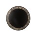 Miroir rond en verre marron 80x80x3 cm