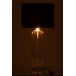 Lampe avec abat-jour noir en métal doré 30x30x68 cm