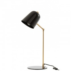 Lampe de bureau en métal noir 20x20x47 cm