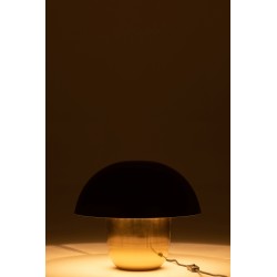 Lampe champignon en métal noir 40x40x35 cm