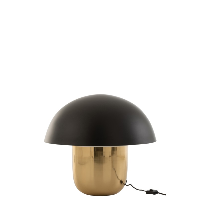 Lampe champignon en métal noir 49x50x43 cm