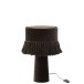Lampe de chevet en textile noir 25x25x44 cm Lampe de chevet en textile noir 25x25x44 cm