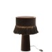 Lampe de chevet en textile noir 25x25x44 cm Lampe de chevet en textile noir 25x25x44 cm