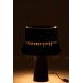 Lampe de chevet en textile noir 25x25x44 cm Lampe de chevet en textile noir 25x25x44 cm