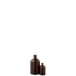 Vase bouteille en verre marron 12x12x22 cm Vase bouteille en verre marron 12x12x22 cm