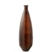 Vaso oval em vidro castanho 27x27x81 cm Vaso oval em vidro castanho 27x27x81 cm