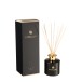 Óleo perfumado com varas de vidro preto 10x10x27 cm Óleo perfumado com varas de vidro preto 10x10x27 cm