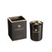 Vela perfumada 50H em vidro preto 8x8x11 cm
