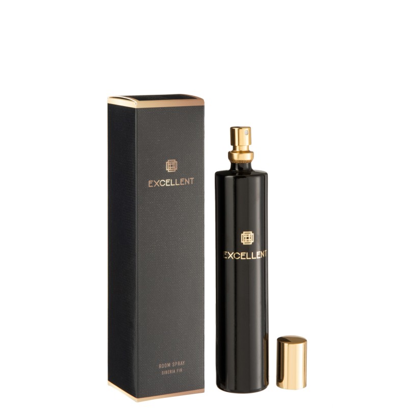 Perfume para interiores em vidro preto 3x3x16 cm Perfume para interiores em vidro preto 3x3x16 cm