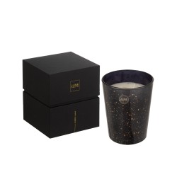 Vela perfumada portofino cristal negro/oro Alt. 17