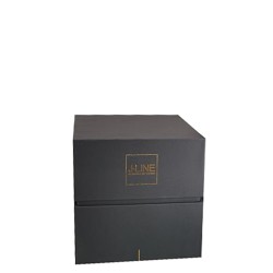 Vela perfumada portofino cristal negro/oro Alt. 17