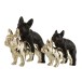 BULLDOG PAREJA CERAMICA NEGRO/ORO LARGE