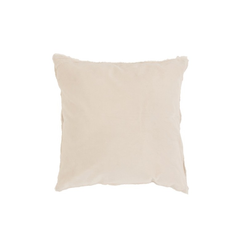 Coussin en coton et lin blanc 45x45cm