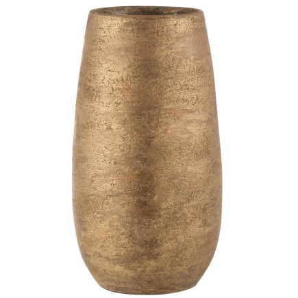 Vase irrégulier en céramique or 22x22x41 cm