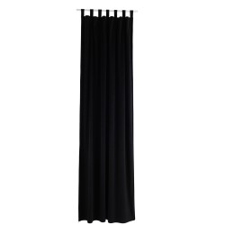 rideau long velours noir