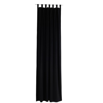 rideau long velours noir