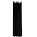 rideau long velours noir