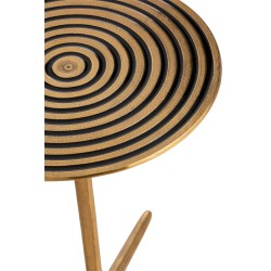Set de 2 tables rondes en aluminium 42x42x57 cm