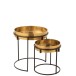 Set de 2 tables rondes en aluminium 44x44x48 cm