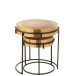 Set de 2 tables rondes en aluminium 44x44x48 cm