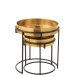 Set de 2 tables rondes en aluminium 44x44x48 cm
