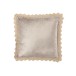 Almofada quadrada com rebordo em viscose cinzenta 50x50cm Almofada quadrada com rebordo em viscose cinzenta 50x50cm