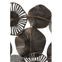 Décoration murale avec cercles en métal 69x65x8 cm