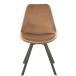 Silla de metal marrón de 55x49x84 cm