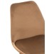 Silla de metal marrón de 55x49x84 cm