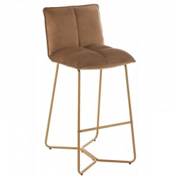 Chaise en métal marron 55x47x104 cm