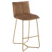 Chaise en métal marron 55x47x104 cm Chaise en métal marron 55x47x104 cm