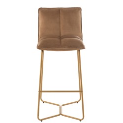 Chaise en métal marron 55x47x104 cm