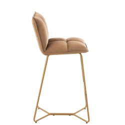 Chaise en métal marron 55x47x104 cm