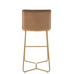 Chaise en métal marron 55x47x104 cm