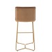 Chaise en métal marron 55x47x104 cm Chaise en métal marron 55x47x104 cm