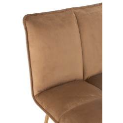 Chaise en métal marron 55x47x104 cm