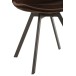 Silla de metal marrón 55x49x84 cm